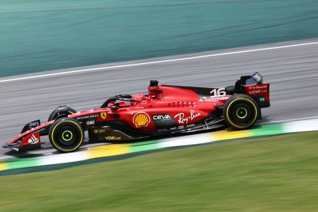 Formula 1 Rolex Sao Paulo Grand Prix 2023 04 11 2023, Autodromo Jose Carlos Pace, Interlagos, Formula 1 Rolex Sao Paulo Grand Prix 2023 , in the picture Charles Leclerc MCO , Scuderia Ferrari nordphotoxGmbHx xBratic nph00250