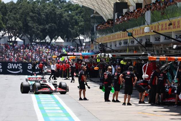 Formula 1 Rolex Sao Paulo Grand Prix 2023 04 11 2023, Autodromo Jose Carlos Pace, Interlagos, Formula 1 Rolex Sao Paulo Grand Prix 2023 , pictured Kevin Magnussen DNK , MoneyGram Haas F1 Team nordphotoxGmbHx xBratic nph00250