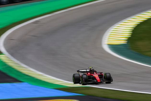 55 Carlos Sainz ESP, Scuderia Ferrari , F1 Grand Prix of Brazil at Autodromo Jose Carlos Pace on November 4, 2023 in Sao Paulo, Brazil Photo by HOCH ZWEI Sao Paulo Brazil