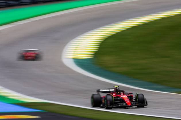 55 Carlos Sainz ESP, Scuderia Ferrari , F1 Grand Prix of Brazil at Autodromo Jose Carlos Pace on November 4, 2023 in Sao Paulo, Brazil Photo by HOCH ZWEI Sao Paulo Brazil