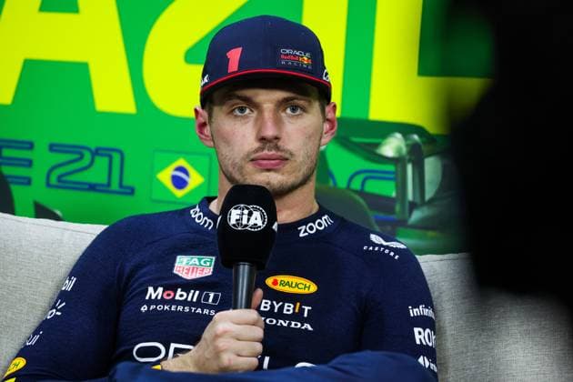 VERSTAPPEN Max (ned), Red Bull Racing RB19, portrait during the 2023 Formula 1 Rolex Grande Premio de Sao Paulo, 20th round of the 2023 Formula One World Championship, WM, Weltmeisterschaft from November 3 to 5, 2023 on the Autodromo JosÃ Carlos Pace, in Sao Paulo, Brazil - F1 - SAO PAULO GRAND PRIX 2023 DPPI Panoramic  00123044_G0OD0315