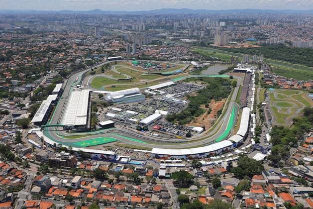 Formula 1 Rolex Sao Paulo Grand Prix 2023 04 11 2023, Autodromo Jose Carlos Pace, Interlagos, Formula 1 Rolex Sao Paulo Grand Prix 2023 , in the picture aerial view of the race track in Sao Paulo nordphotoxGmbHx xBratic nph00250
