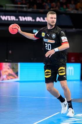 Handball, Mens national match, Germany Egypt Philipp Weber Germany Ulm Ratiopharm Arena Germany