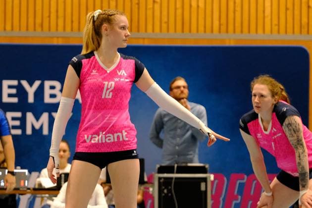 Volleyball, Frauen, Volleyball Academy Zürich - Geneve Volley Volley Academy Zurich Swiss Setter Mia Lüthi (12) - SWISS FEMALE VOLLEY - LNA - Volleyball Academy Zurch vs Geneve Volley Kloten Ruebisbach Arena Zürich Schweiz Copyright: xSergioxBrunettix