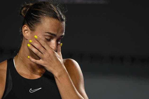 Sport Bilder des Tages 2023 WTA, Tennis Damen Finals - Day 6 CANCUN, MEXICO - NOVEMBER 4: Aryna Sabalenka during a match against Iga Swiatek of Poland, in the second Semi-Final match on Day 7 during the of the GNP Seguros WTA Finals Cancun 2023 part of the Hologic WTA Tour, on Day 7 , on November 4, 2023, in Cancun, Quintana Roo, Mexico. Cancun Mexico  Copyright: xArturxWidakx originalFilename:widak-2023wtaf231104_npAvc.jpg