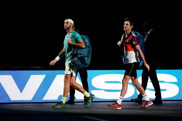 Rolex Paris Masters, Day Seven, Tennis, Accor Hotels Arena, Paris, France - 05 Nov 2023  Copyright: xDavexWinter Shutterstockx 14182482b