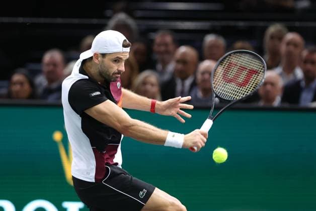 ROLEX PARIS MASTERS TENNIS 2023 Thierry Larret Maxppp. Tennis. Rolex Paris Masters. Accor Arena, Paris (75). Le 5 novembre 2023. Finale : Novak DJOKOVIC (SRB) vs Grigor DIMITROV (BUL). Paris (75) ACCORHOTELS ARENA ILE DE FRANCE FRANCE  Copyright: xMAXPPPxThierryxLarretx TL_20231105_0040 TLx20231105x0040