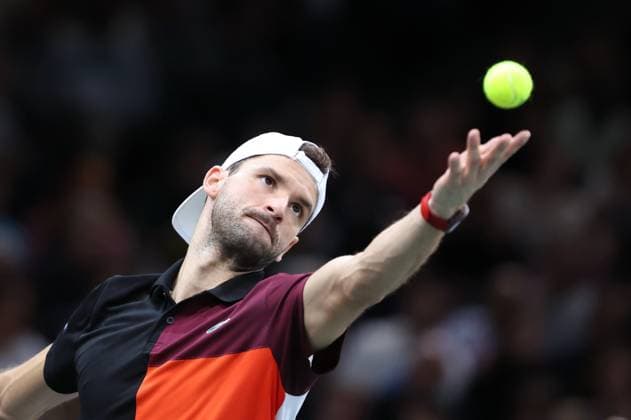 ROLEX PARIS MASTERS TENNIS 2023 Thierry Larret Maxppp. Tennis. Rolex Paris Masters. Accor Arena, Paris (75). Le 5 novembre 2023. Finale : Novak DJOKOVIC (SRB) vs Grigor DIMITROV (BUL). Paris (75) ACCORHOTELS ARENA ILE DE FRANCE FRANCE  Copyright: xMAXPPPxThierryxLarretx TL_20231105_0024 0312701712st