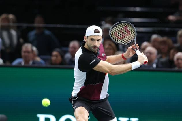 ROLEX PARIS MASTERS TENNIS 2023 Thierry Larret Maxppp. Tennis. Rolex Paris Masters. Accor Arena, Paris (75). Le 5 novembre 2023. Finale : Novak DJOKOVIC (SRB) vs Grigor DIMITROV (BUL). Paris (75) ACCORHOTELS ARENA ILE DE FRANCE FRANCE  Copyright: xMAXPPPxThierryxLarretx TL_20231105_0037 0312701828st