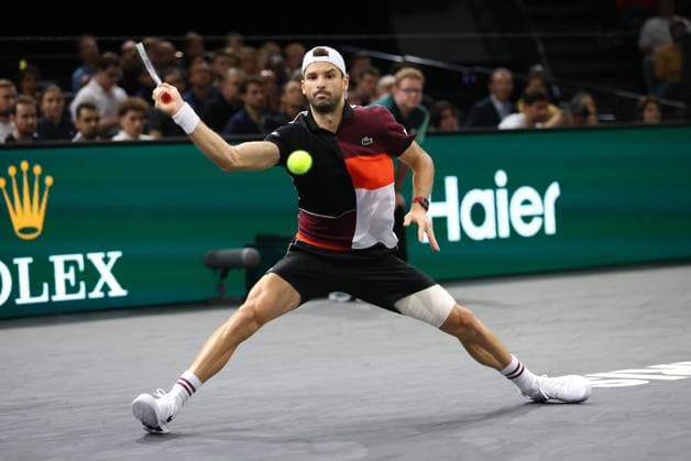 ROLEX PARIS MASTERS TENNIS 2023 Thierry Larret Maxppp. Tennis. Rolex Paris Masters. Accor Arena, Paris (75). Le 5 novembre 2023. Finale : Novak DJOKOVIC (SRB) vs Grigor DIMITROV (BUL). Paris (75) ACCORHOTELS ARENA ILE DE FRANCE FRANCE  Copyright: xMAXPPPxThierryxLarretx TL_20231105_0052 0312701992st