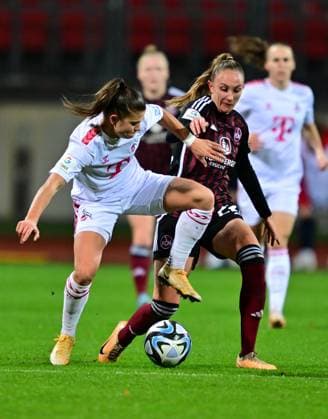 05 11 2023 Soccer Season 2023 2024 1 Women Soccer Bundesliga 06 Matchday 1 FC Nürnberg FCN Club 1 FC Köln Sportfoto Zink xwoxzix Martyna Wiankowska 26, FC Köln Nadja Burkard 22, 1 FC Nürnberg FCN