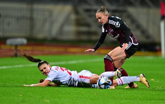 05 11 2023 Soccer Season 2023 2024 1 Women Soccer Bundesliga 06 Matchday 1 FC Nürnberg FCN Club 1 FC Köln Sportfoto Zink xwoxzix Martyna Wiankowska 26, FC Köln Nadja Burkard 22, 1 FC Nürnberg FCN