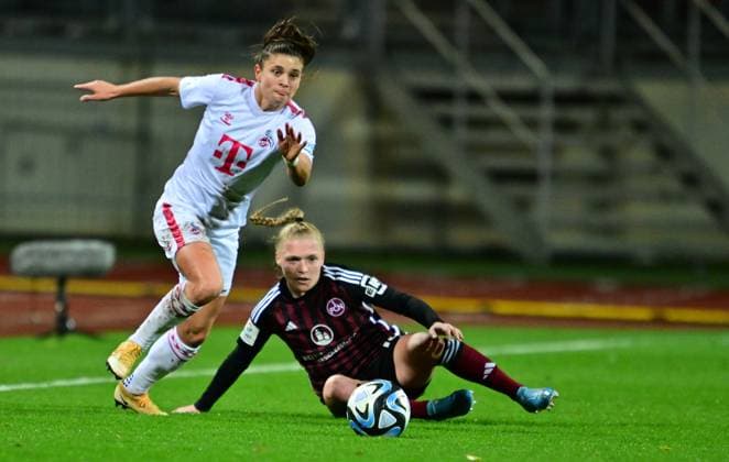 05 11 2023 Soccer Season 2023 2024 1 Women Soccer Bundesliga 06 Matchday 1 FC Nürnberg FCN Club 1 FC Köln Sportfoto Zink xwoxzix Martyna Wiankowska 26, FC Köln Franziska Mai 18, 1 FC Nürnberg FCN