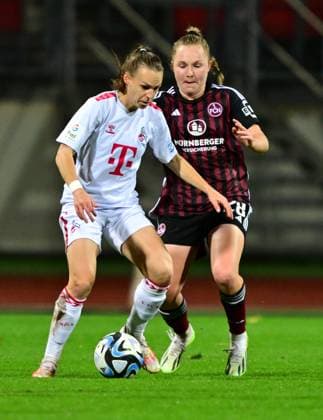 05 11 2023 Soccer Season 2023 2024 1 Women Soccer Bundesliga 06 Matchday 1 FC Nürnberg FCN Club 1 FC Köln Sportfoto Zink xwoxzix Dora Zeller 19, FC Köln Madeleine Steck 28, 1 FC Nürnberg FCN