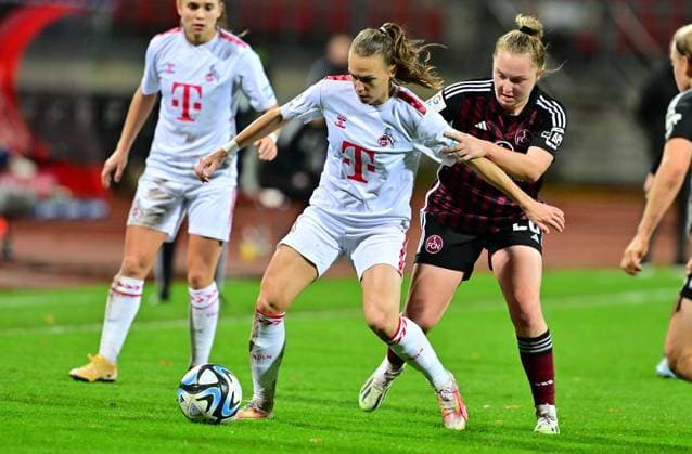 05 11 2023 Soccer Season 2023 2024 1 Women Soccer Bundesliga 06 Matchday 1 FC Nürnberg FCN Club 1 FC Köln Sportfoto Zink xwoxzix Dora Zeller 19, FC Köln Madeleine Steck 28, 1 FC Nürnberg FCN