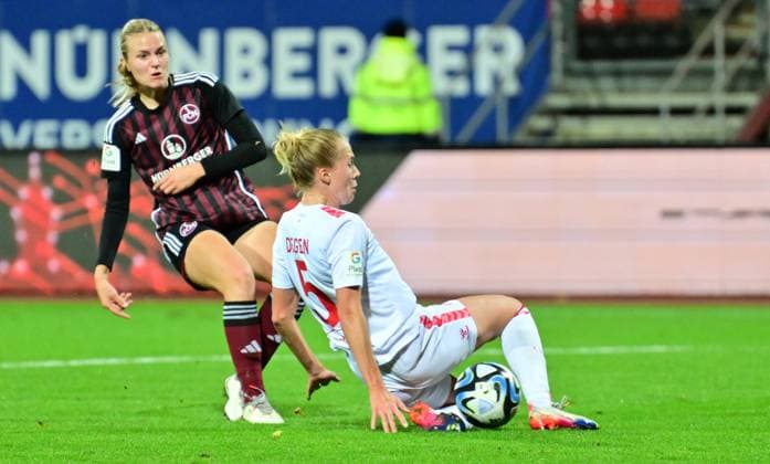 05 11 2023 Soccer Season 2023 2024 1 Women Soccer Bundesliga 06 Matchday 1 FC Nürnberg FCN Club 1 FC Köln Sportfoto Zink xwoxzix Amelie Thöle Thoele 12, 1 FC Nürnberg FCN Celina Degen 5, FC Köln