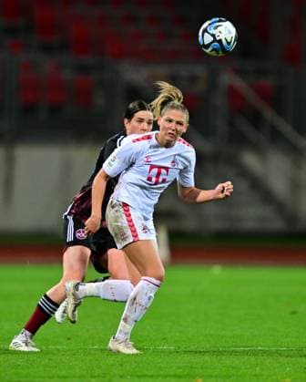05 11 2023 Soccer Season 2023 2024 1 Women Soccer Bundesliga 06 Matchday 1 FC Nürnberg FCN Club 1 FC Köln Sportfoto Zink xwoxzix Marleen Schimmer 23, FC Köln in front of Lara Schmidt 27, 1 FC Nürnberg FCN