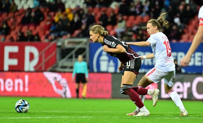 05 11 2023 Soccer Season 2023 2024 1 Women Soccer Bundesliga 06 Matchday 1 FC Nürnberg FCN Club 1 FC Köln Sportfoto Zink xwoxzix Medina Desic 30, 1 FC Nürnberg FCN Dora Zeller 19, FC Köln