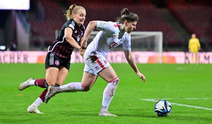 05 11 2023 Soccer Season 2023 2024 1 Women Soccer Bundesliga 06 Matchday 1 FC Nürnberg FCN Club 1 FC Köln Sportfoto Zink xwoxzix Emma Kusch 9, 1 FC Nürnberg FCN Adriana Achcinska 9, FC Köln