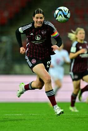 05 11 2023 Soccer season 2023 2024 1 Women Soccer Bundesliga 06 Matchday 1 FC Nürnberg FCN Club 1 FC Köln Sportfoto Zink xwoxzix Lara Schmidt 27, 1 FC Nürnberg FCN cropped single image captain captain team captain