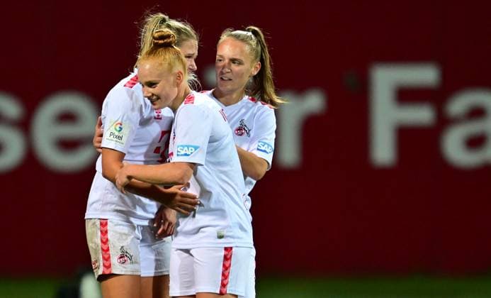 05 11 2023 Soccer Season 2023 2024 1 Womens Soccer Bundesliga 06 Matchday 1 FC Nuremberg FCN Club 1 FC Cologne Sportfoto Zink xwoxzix Goal celebration Joy after goal Goal shot to 0 3 by Sharon Beck 10, FC Cologne