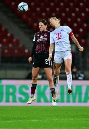 05 11 2023 Soccer Season 2023 2024 1 Womens Soccer Bundesliga 06 Matchday 1 FC Nürnberg FCN Club 1 FC Köln Sportfoto Zink xwoxzix Lara Schmidt 27, 1 FC Nürnberg FCN in header duel with Sharon Beck 10, FC Köln