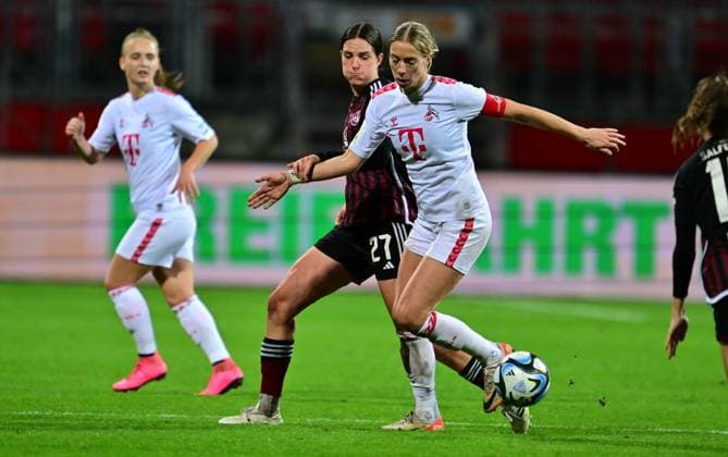 05 11 2023 Soccer Season 2023 2024 1 Women Soccer Bundesliga 06 Matchday 1 FC Nürnberg FCN Club 1 FC Köln Sportfoto Zink xwoxzix Lara Schmidt 27, 1 FC Nürnberg FCN Sharon Beck 10, FC Köln