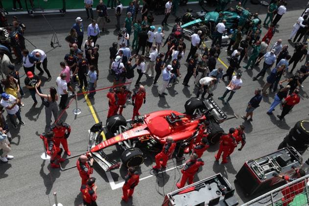16 Charles Leclerc MCO, Scuderia Ferrari , F1 Grand Prix of Brazil at Autodromo Jose Carlos Pace on November 5, 2023 in Sao Paulo, Brazil Photo by HOCH ZWEI Sao Paulo Brazil
