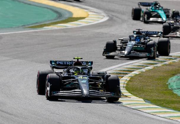44 Lewis Hamilton GBR, Mercedes AMG Petronas F1 Team , F1 Grand Prix of Brazil at Autodromo Jose Carlos Pace on November 5, 2023 in Sao Paulo, Brazil Photo by HOCH ZWEI Sao Paulo Brazil