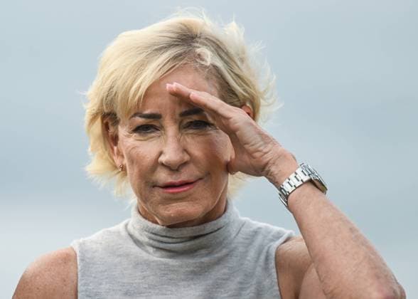 2023 WTA, Tennis Damen Finals - Final Day CANCUN, MEXICO - NOVEMBER 5: Chris Evert, an American former professional tennis player, on Day 8 of GNP Seguros WTA Finals Cancun 2023, part of the Hologic WTA Tour, on November 5, 2023, in Cancun, Quintana Roo, Mexico. Cancun Mexico  Copyright: xArturxWidakx originalFilename:widak-2023wtaf231105_npMKM.jpg