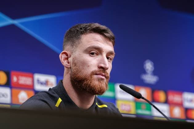 06 11 2023, Football, Season 2023 2024, UCL, UEFA Champions League, Group stage, Matchday 4, Press conference Borussia Dortmund, Salih Özcan Borussia Dortmund , Dortmund Signal Iduna Park NRW Germany xRHR PHOTO DEx Copyright: DennisxEwert RHR-FOTOx RHR-FOTO DE