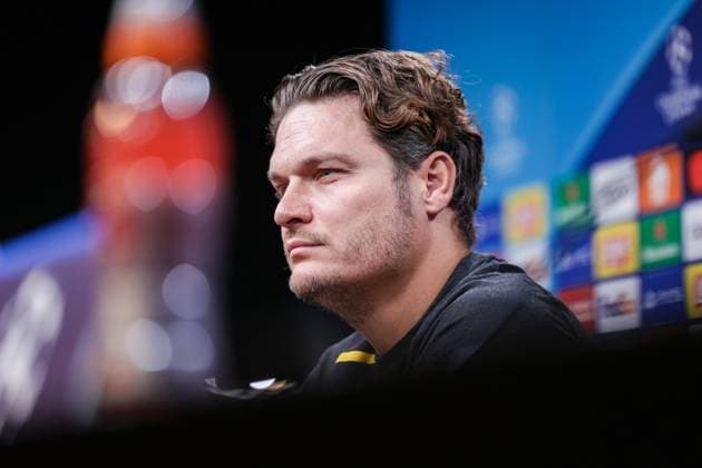 06 11 2023, Football, Season 2023 2024, UCL, UEFA Champions League, Group stage, Matchday 4, Press conference Borussia Dortmund, Head coach Edin Terzic Borussia Dortmund , Dortmund Signal Iduna Park NRW Germany xRHR PHOTO DEx Copyright: DennisxEwert RHR-FOTOx RHR-FOTO DE