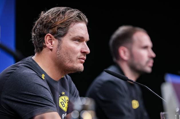 06 11 2023, Football, Season 2023 2024, UCL, UEFA Champions League, Group stage, Matchday 4, Press conference Borussia Dortmund, Head coach Edin Terzic Borussia Dortmund , Dortmund Signal Iduna Park NRW Germany xRHR PHOTO DEx Copyright: DennisxEwert RHR-FOTOx RHR-FOTO DE