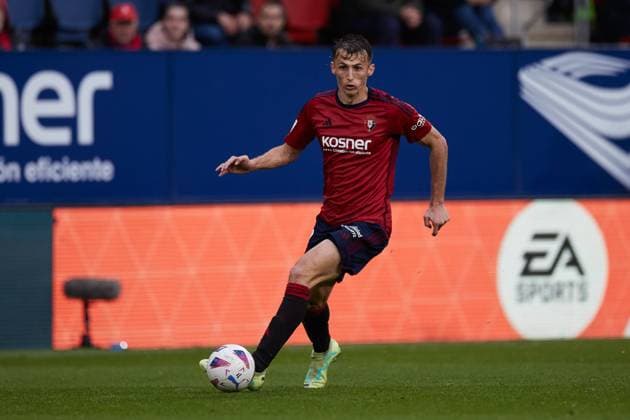 November 4, 2023, PAMPLONA, NAVARRA, SPAIN: Ante Budimir of CA Osasuna in action during the LaLiga EA Sports match between CA Osasuna and Girona FC at El Sadar on November 4, 2023, in Pamplona, Spain. PAMPLONA SPAIN - ZUMAa181 20231104_zaa_a181_022 Copyright: xRicardoxLarreinax