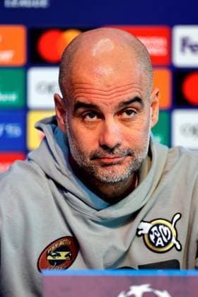 6th November 2023, Etihad Stadium, Manchester, England; press conference, PK, Pressekonferenz ahead of the UEFA Champions League group stage match against Young Boys in Manchester, England. Manchester City manager Pep Guardiola speaking to the media during today s press conference at the Etihad Campus ahead of tomorrow s Champions League Group G match versus Young Boys  ActionPlus12573430 AlanxMartin