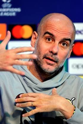6th November 2023, Etihad Stadium, Manchester, England; press conference, PK, Pressekonferenz ahead of the UEFA Champions League group stage match against Young Boys in Manchester, England. Manchester City manager Pep Guardiola speaking to the media during today s press conference at the Etihad Campus ahead of tomorrow s Champions League Group G match versus Young Boys,  ActionPlus12573436 AlanxMartin