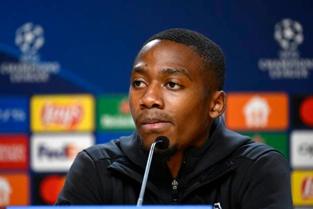 Media activities R Antwerp FC - Champions League 06 11 2023 PORTO, PORTUGAL - NOVEMBER 06 : Balikwisha Michel-Ange forward of Antwerp FC pictured during a press conference, PK, Pressekonferenz prior to the UEFA Champions League match between FC Porto and Royal Antwerp FC on November 6, 2023 in Porto, Portugal, 06 11 2023 Porto Portugal  Copyright: xPeterxDexVoechtx