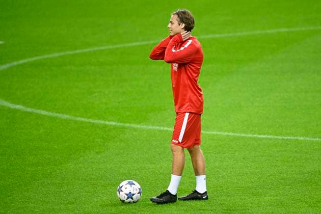 Media activities R Antwerp FC - Champions League 06 11 2023 PORTO, PORTUGAL - NOVEMBER 06 : Horemans Milo midfielder of Antwerp FC pictured during a training session prior to the UEFA Champions League match between FC Porto and Royal Antwerp FC on November 6, 2023 in Porto, Portugal, 06 11 2023 Porto Portugal  Copyright: xPeterxDexVoechtx