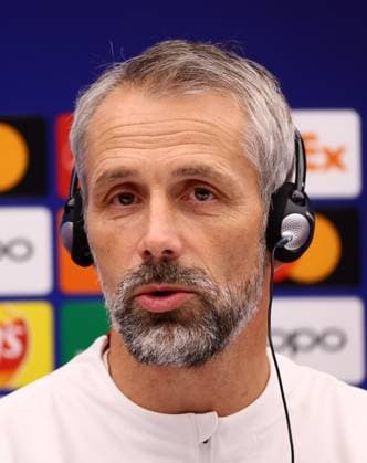 Red Star Belgrade RB Leipzig PK Champions League Beograd, 06 11 2023, Stadion Rajko Mitic, Fußball , UEFA Champions League, Gruppe G , 4 Spieltag, Matchday 1 , Red Star Belgrade vs RB Leipzig , Press conference before the match , In the picture coach Marco Rose, RB Leipzig , Photo for editorial use only , UEFA regulations prohibit any use of photographs as image sequences and or quasi video ,