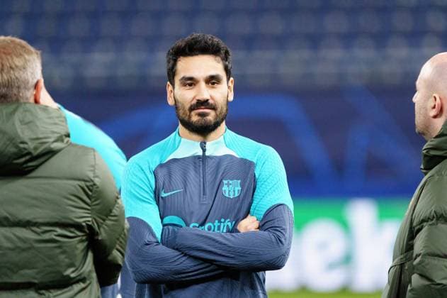 Ilkay Guendogan FC Barcelona, 22 GER, Press conference FC Barcelona, Football, Champions League, 2023 2024 season, 06 11 2023 GER, Press conference FC Barcelona, Football, Champions League, 2023 2024 season, 06 11 2023 Hamburg Copyright: xEibner-Pressefoto MarcelxvonxFehrnx EP_MFN