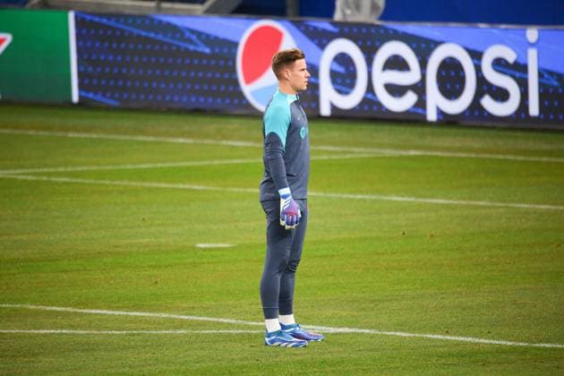 Soccer Men Season 2023 2024 UEFA Champions League I 4 Matchday Training at Volksparkstadion I FC Barcelona 06 11 2023 Marc Andre ter Stegen 1, FC Barcelona in focus Hamburg Volksparkstadion Hamburg Germany Copyright: xLobecax xHenningxRohlfsx