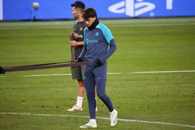 Soccer Men Season 2023 2024 UEFA Champions League I 4 Matchday Training at Volksparkstadion I FC Barcelona 06 11 2023 Joao Felix 14, FC Barcelona in focus Hamburg Volksparkstadion Hamburg Germany Copyright: xLobecax xHenningxRohlfsx