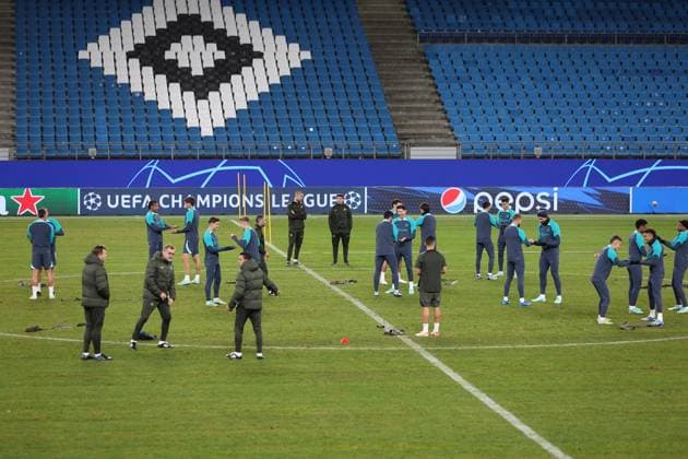 Soccer Men Season 2023 2024 UEFA Champions League I 4 Matchday Training at Volksparkstadion I FC Barcelona 06 11 2023 FC Barcelona trains at Volksparkstadion Hamburg Volksparkstadion Hamburg Germany Copyright: xLobecax xHenningxRohlfsx
