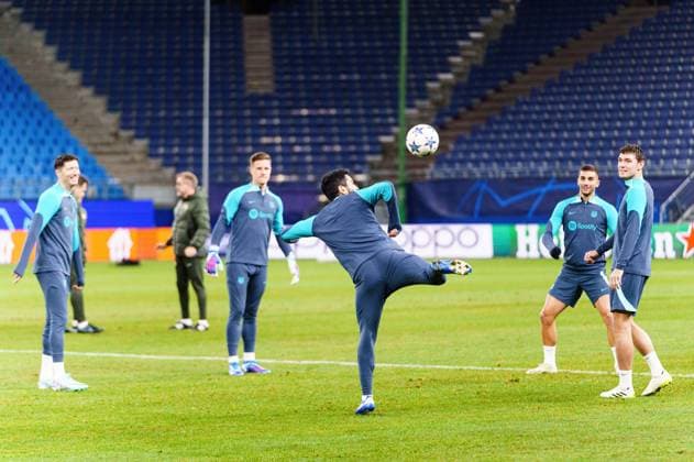 FC Barcelona at final training in Volksparkstadion GER, Training FC Barcelona, Football, Champions League, Season 2023 2024, 06 11 2023 GER, Training FC Barcelona, Football, Champions League, Season 2023 2024, 06 11 2023 Hamburg Copyright: xEibner-Pressefoto MarcelxvonxFehrnx EP_MFN