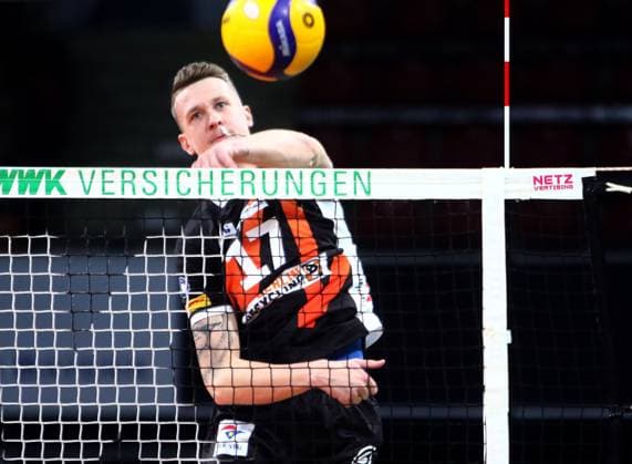 Marek SOTOLA Berlin , He Volleyballl, Bundesliga 2023 24 WWK Volleys Herrsching vs Berlin Recycling Volleys, 06 11 23 BMW Park, Munich, Copyright: WolfgangxFehrmann