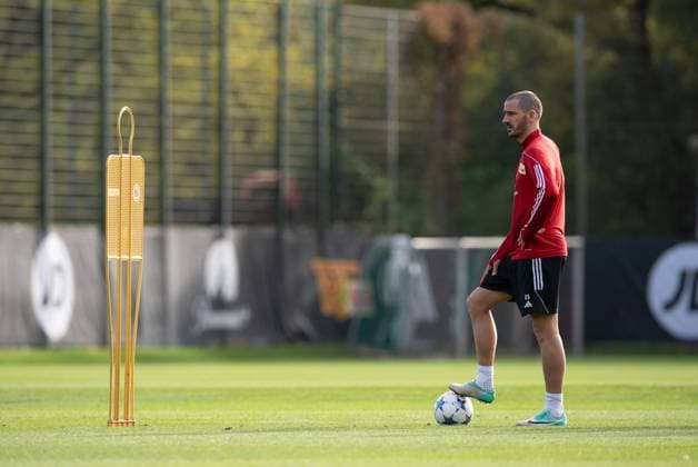 Football, Men, Season 2023 2024, Champions League, Training of 1 FC Union Berlin at the stadium An der Alten Försterei the day before the match against SSC Napoli, Leonardo Bonucci 1 FC Union Berlin , 07 11 2023, Copyright: xSebastianxRäppold MatthiasxKochx