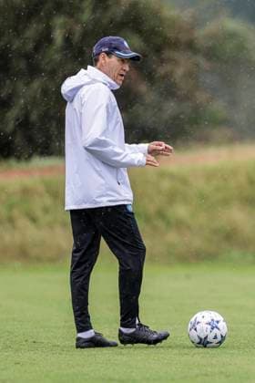 Italy: training session SSC Napoli SSC Napoli s French coach Rudi Jose Garcia gesticulate during training ahead of the UEFA Champions League match against Union Berlin at the Konami Center on 07 November 2023, in Castel Volturno, Italy. ABPH8252 Copyright: xAntonioxBalascox