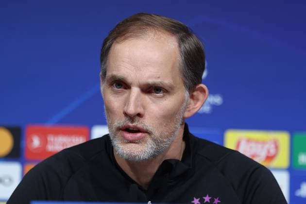 Munich, Germany 07 November 2023 Football, Men, Season 2023 2024, FC Bayern Munich, International Press Conference, Allianz Arena Thomas Tuchel, Coach FC Bayern Munich Head, Portrait