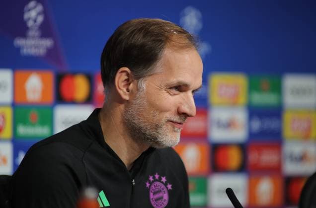 Munich, Germany 07 November 2023 Football, Men, Season 2023 2024, FC Bayern Munich, International Press Conference, Allianz Arena Thomas Tuchel, Coach FC Bayern Munich Head, Portrait