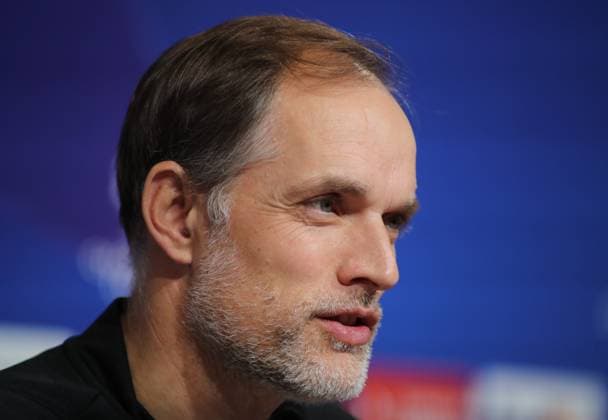Munich, Germany 07 November 2023 Football, Men, Season 2023 2024, FC Bayern Munich, International Press Conference, Allianz Arena Thomas Tuchel, Coach FC Bayern Munich Head, Portrait